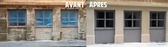 Ravalement de façade : avant après