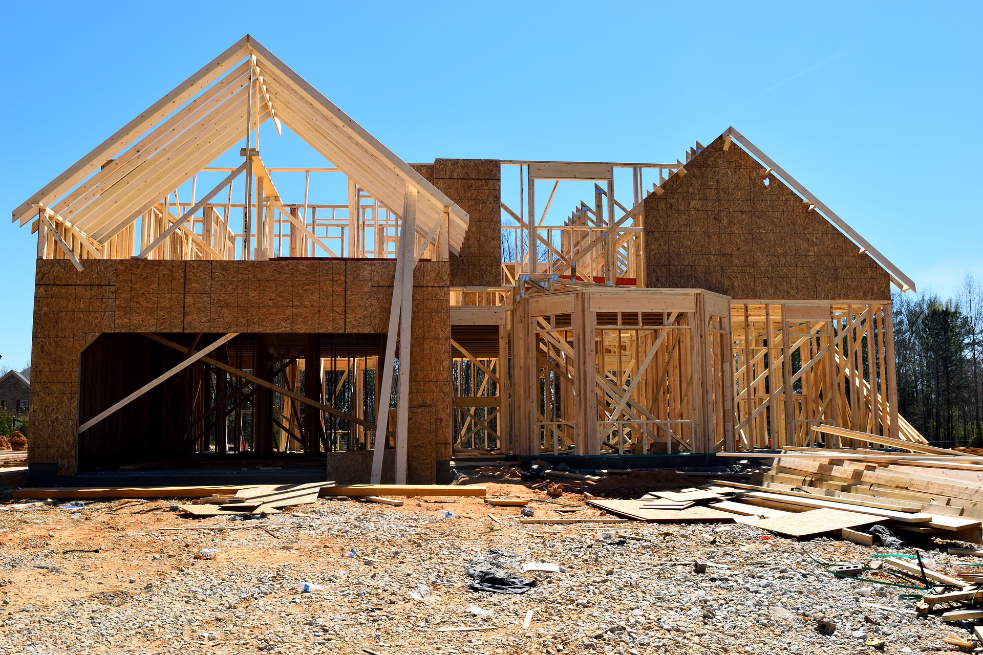 Construction d'une maison à ossature bois